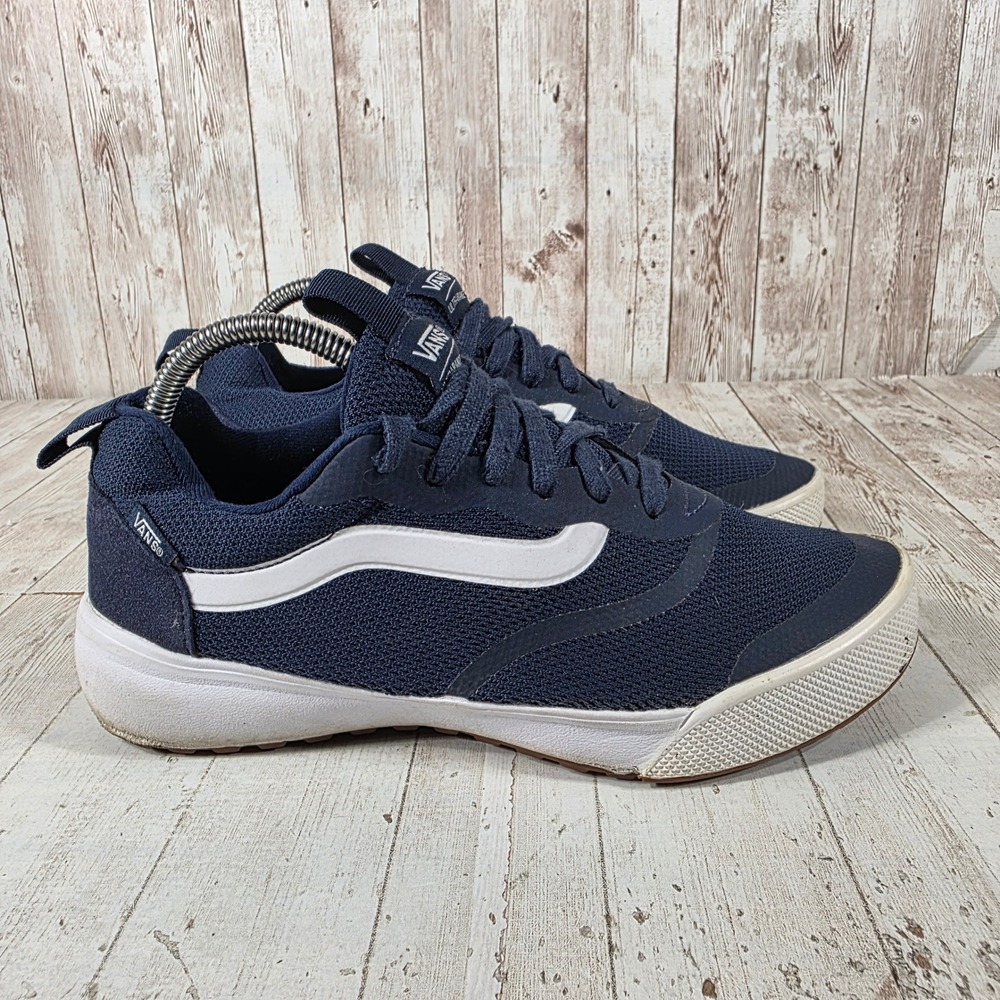 Vans UltraRange Rapidweld Navy Blue White Sneakers Womens 9.5 Mens 8